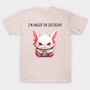 Angry saturday rabbit T-Shirt